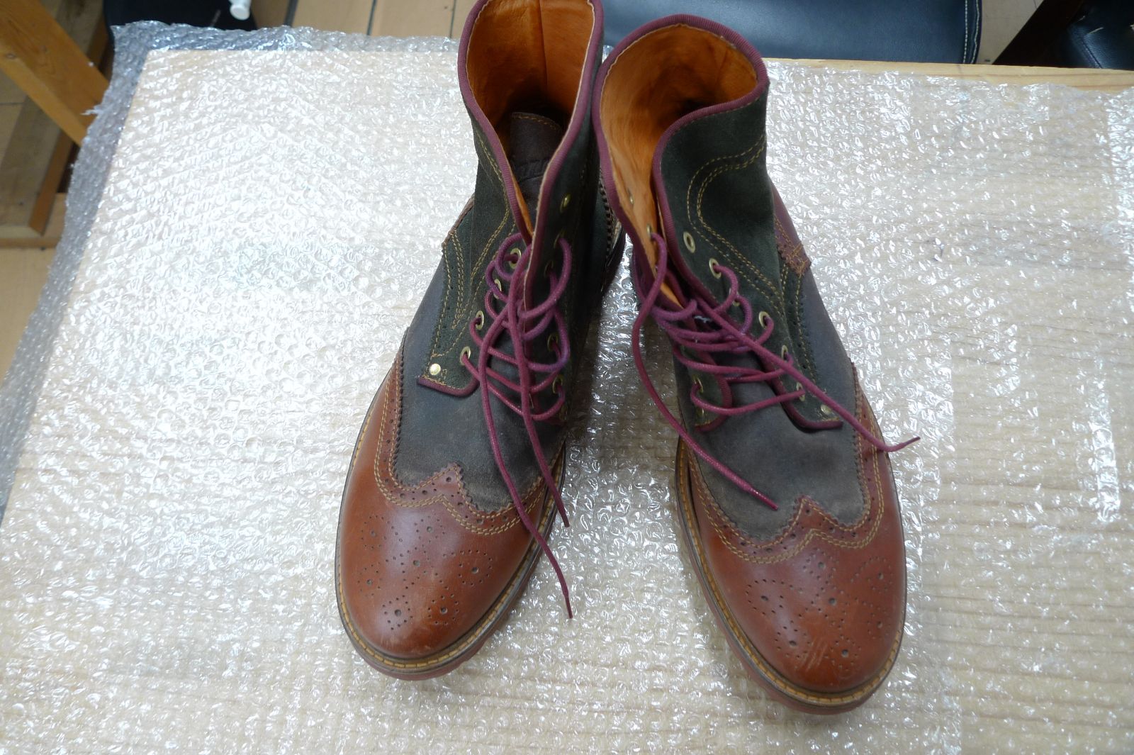 Danner メダリオンブーツ 28 cm BRW レザー D 0021 ウイングチップ 管理p 1205