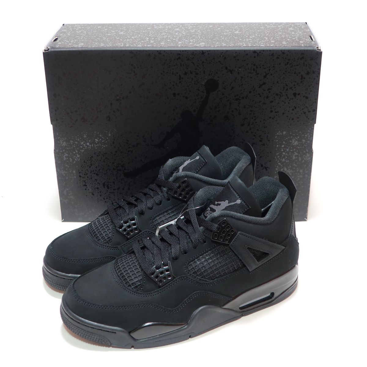 NIKE AIR JORDAN 4 RETRO BLACK CAT BLACK/BLACK-LT GRAPHITE ( ナイキ 