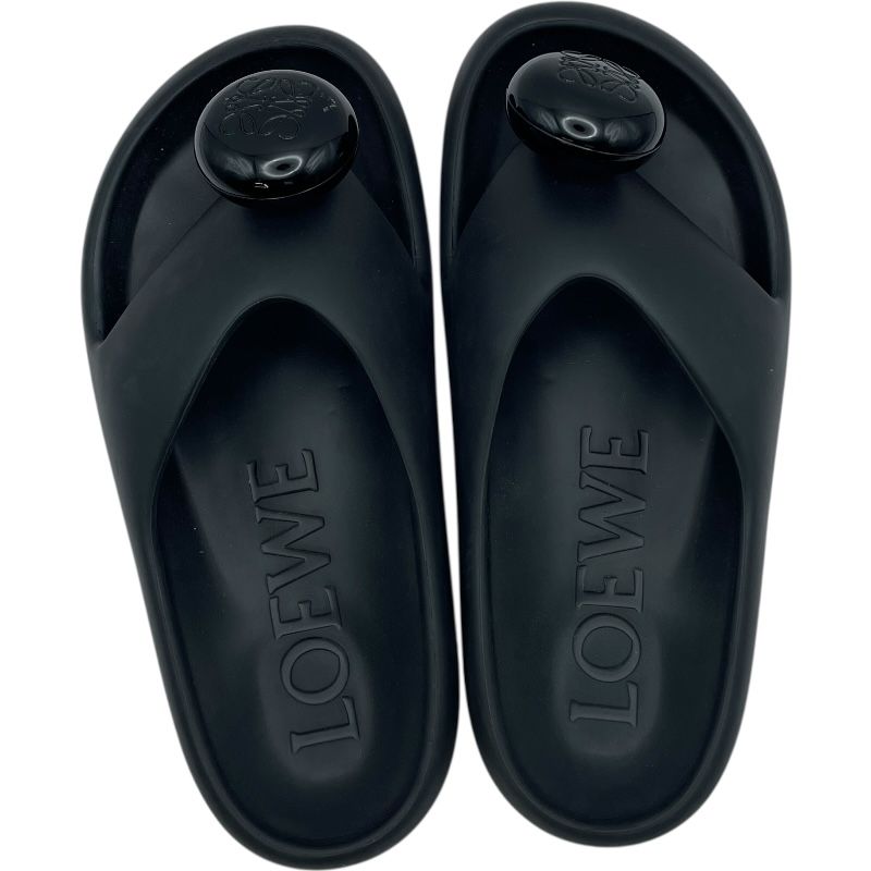 ロエベ LOEWE アナグラムロゴトングサンダル L616S03X02 ブラック