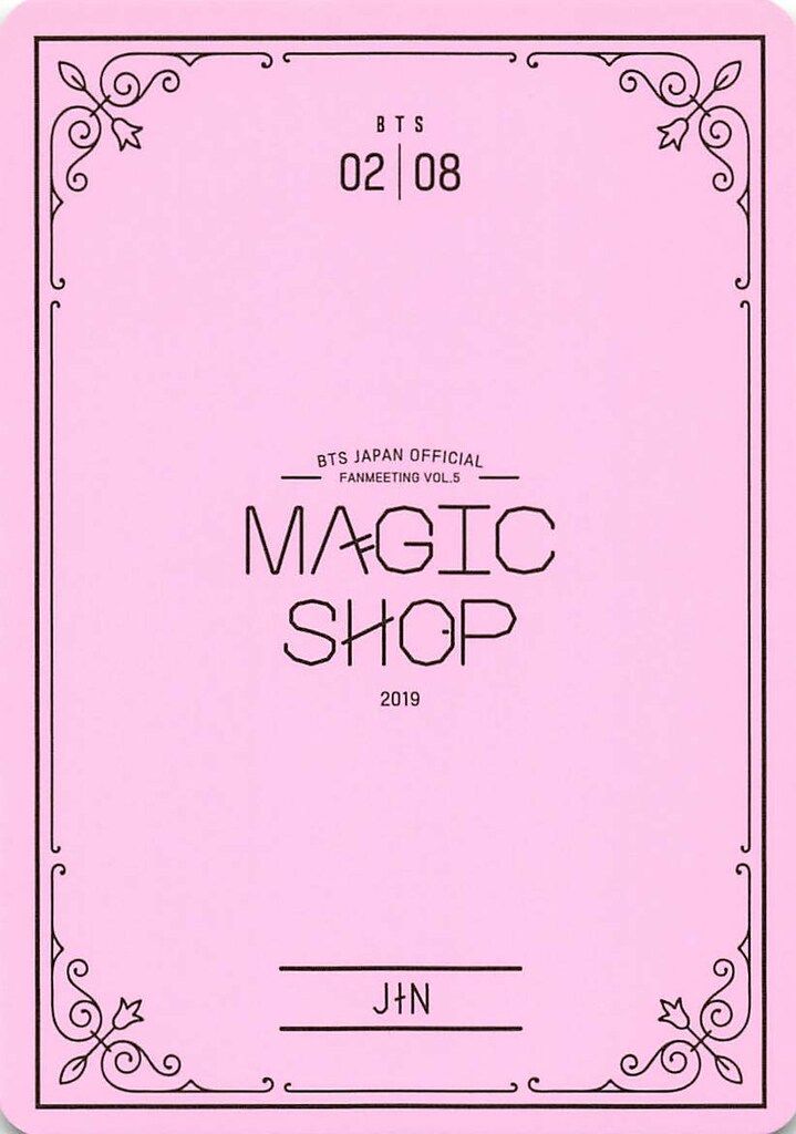 BTS 2019 MAGIC SHOP JAPAN FAN MEETING VOL.5 JIN ミニフォトカード 2 BTS 2019 MAGIC SHOP JAPAN FAN MEETING VOL.5 JIN ミニフォトカード 2