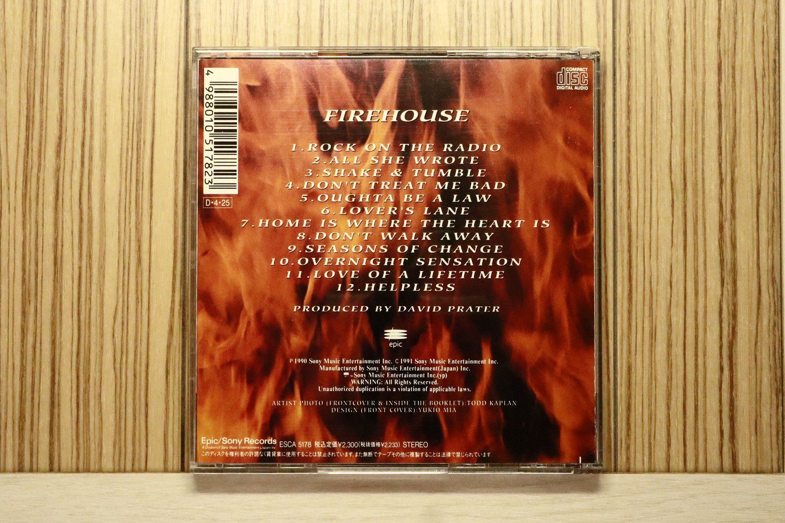 国内盤CD☆ファイアーハウス/FireHouse□ FIREHOUSE 【ESCA5178