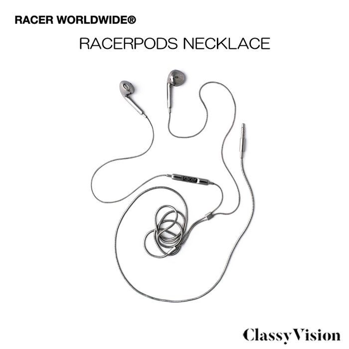 Racer Worldwide イヤホンネックレス シルバー - メルカリ