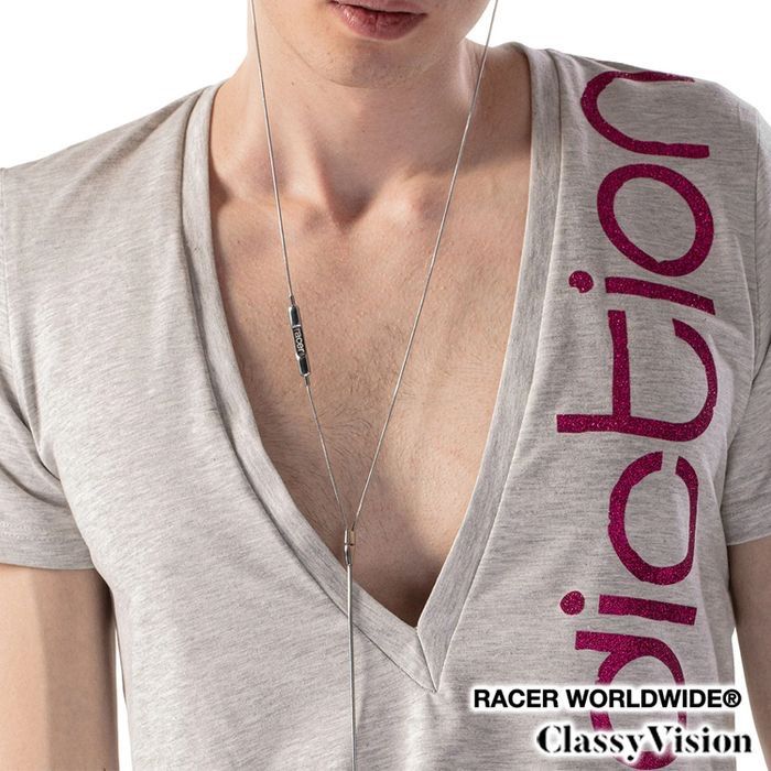 Racer Worldwide イヤホンネックレス ショップ シルバー RACER WORLD