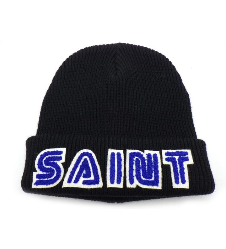 セントマイケル SAINT MICHAEL SG KNIT CAP SEGA SM HR 1 0000 C 65 ロゴ 刺繍 ニット キャップ 46348