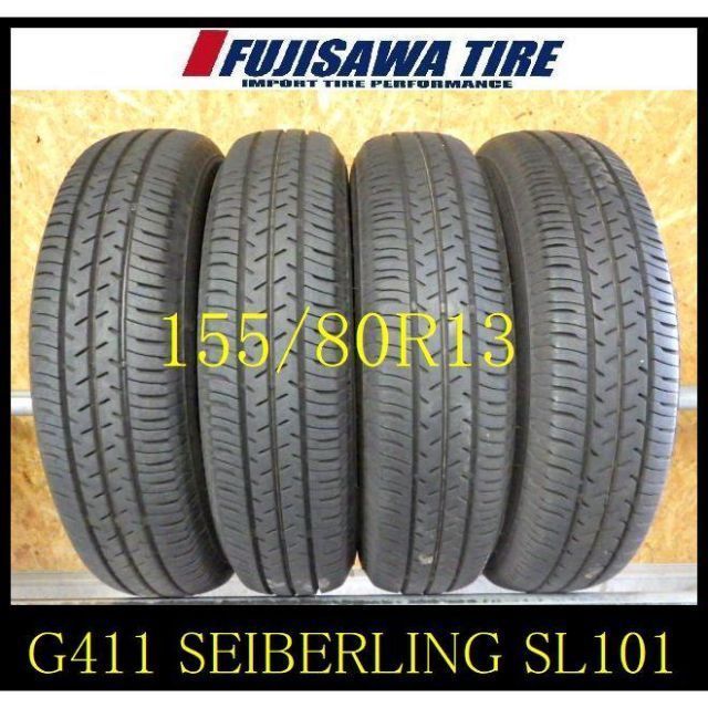 G 411 2025 製造 約8部山 SL 101 BS 155 80 R 13 4本