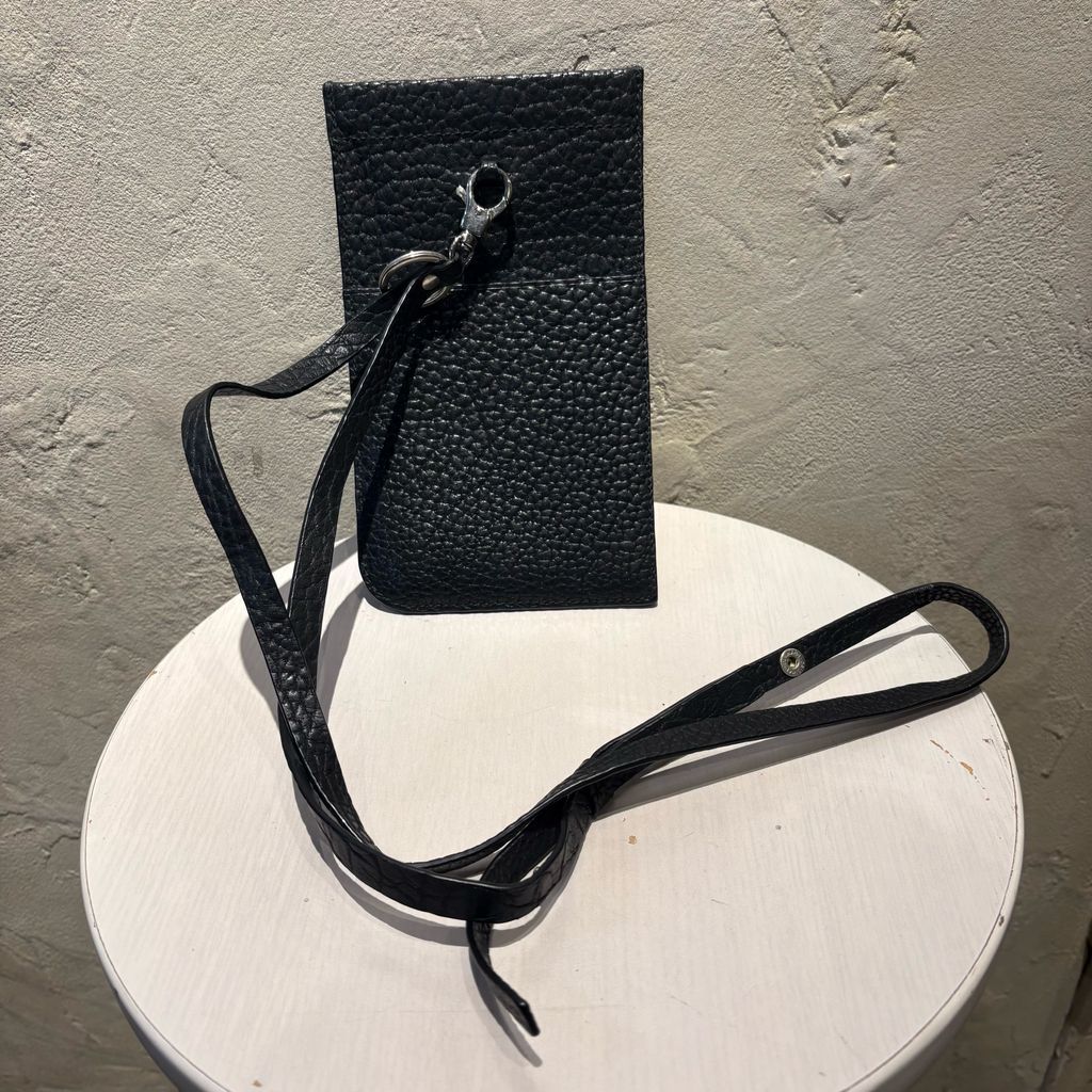 LEMAIRE ルメール Leather Neck Poach レザーポーチ ブラック【代官山