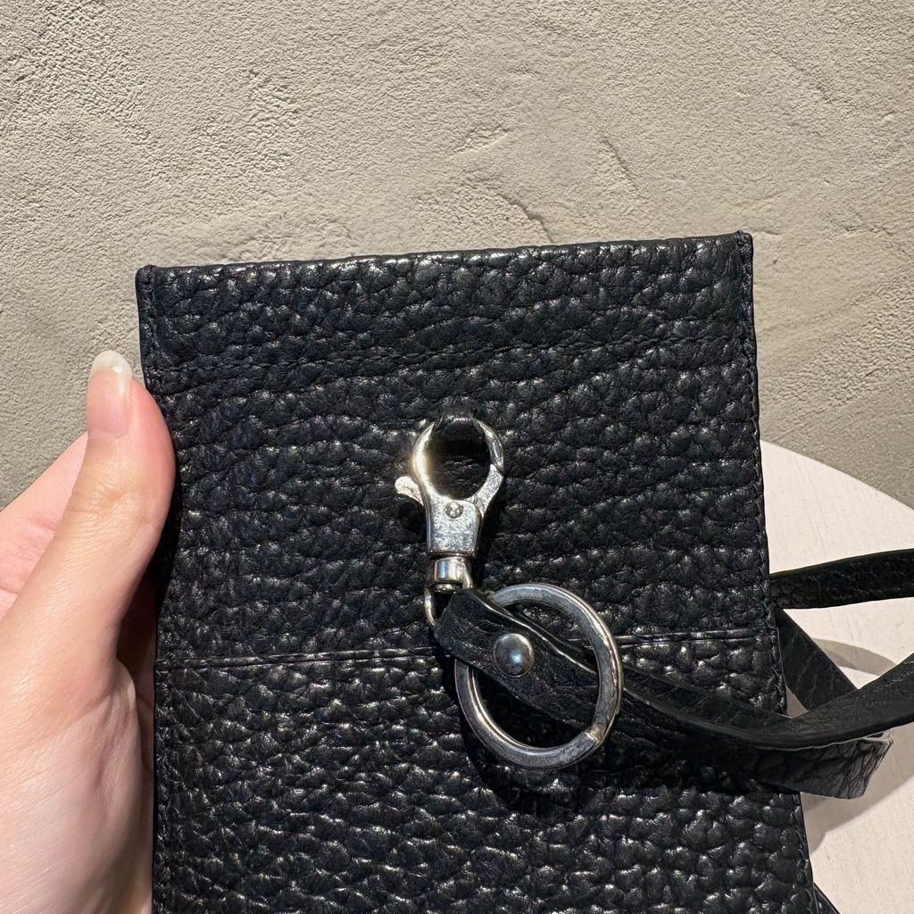 LEMAIRE ルメール Leather Neck Poach レザーポーチ ブラック【代官山