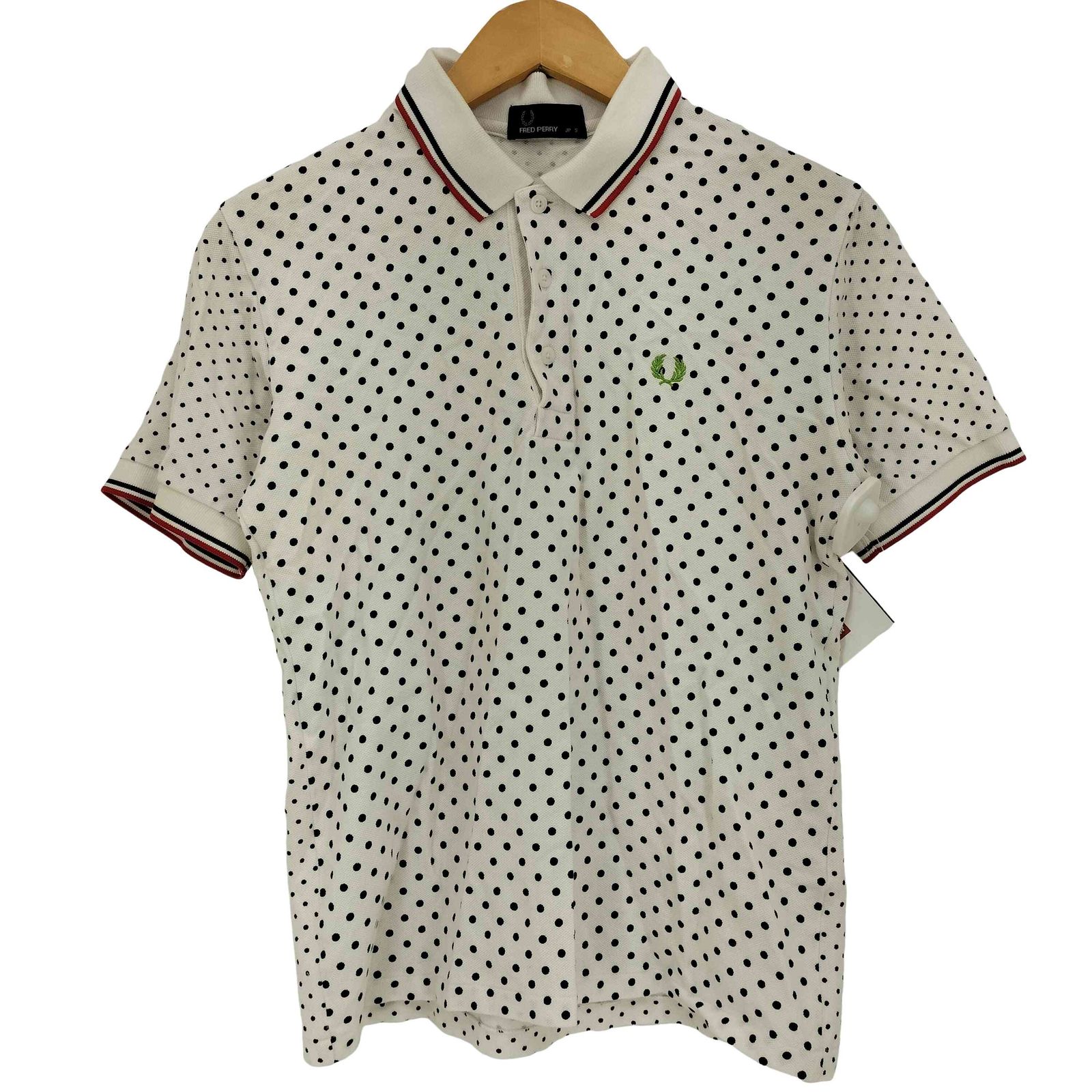 フレッドペリー FRED PERRY ロゴ刺繍 ドット ポロシャツ メンズ JPN：S
