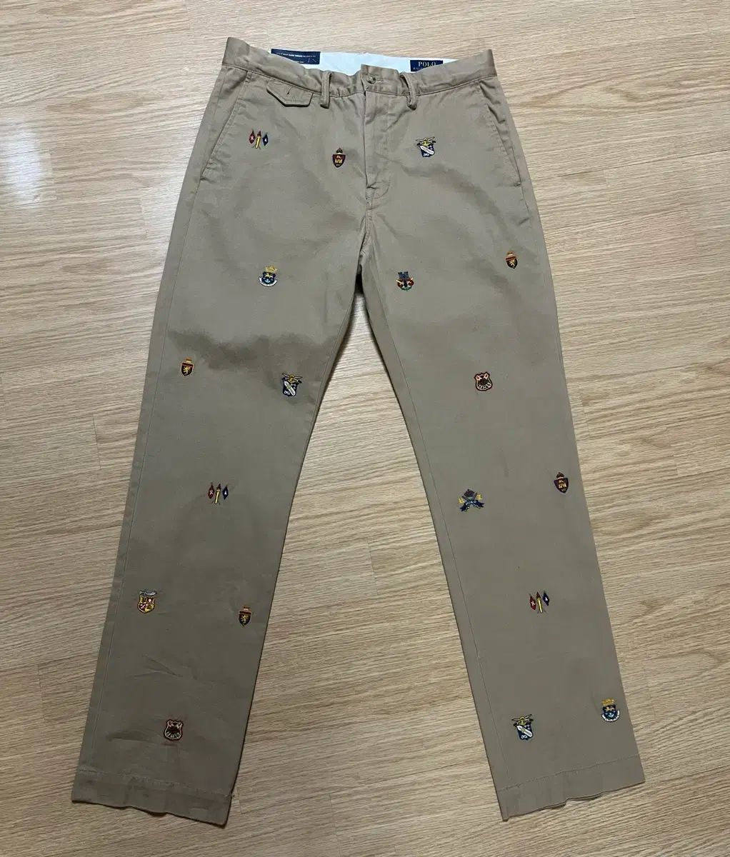 ポロラルフローレン エンブレム チノ コットン パンツ
