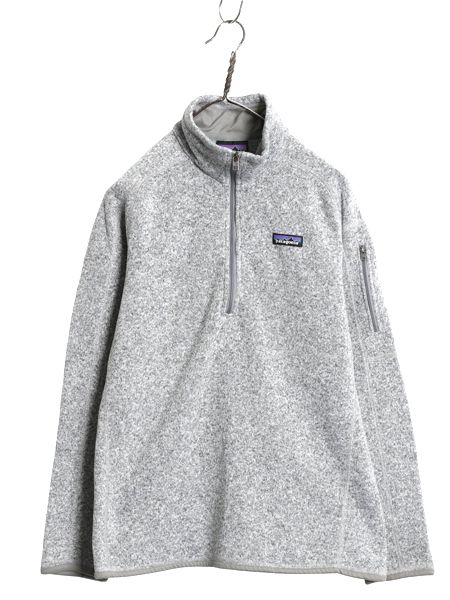 【お得なクーポン配布中!】 パタゴニア ベターセーター ハーフジップ レディース L / アウトドア 裏起毛 フリース セーター プルオーバー ブルゾン ジャケット グレー