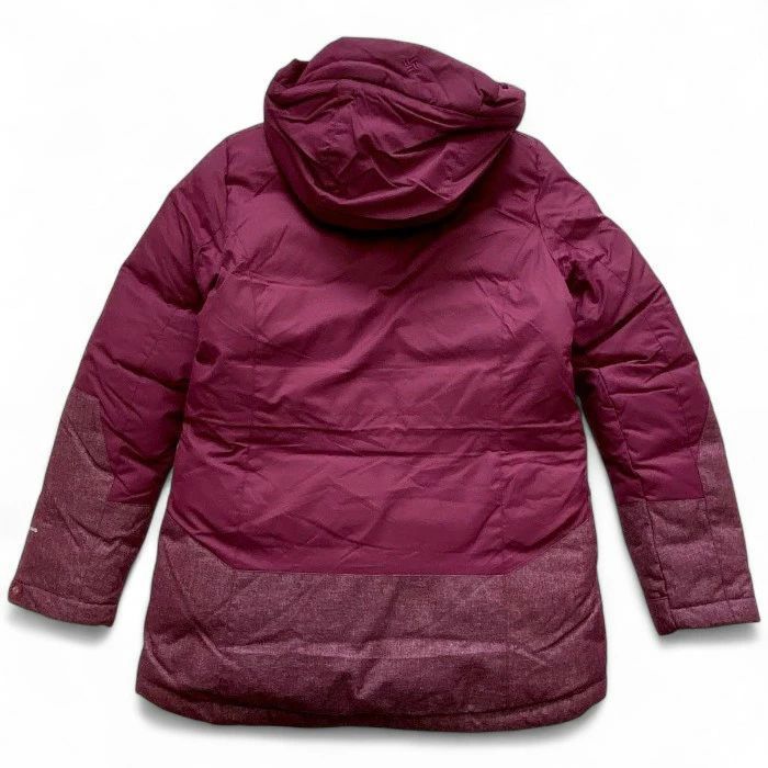  Columbia Sportswear コロンビア スポーツウェア アウトドア OMNI WIND メランジ調切替 フードデッド ナイロン ジップアップ ダウンジャケット ダウンコート レディース YLG 001 ワイン 031 30719 k 10 ジャケット アウター