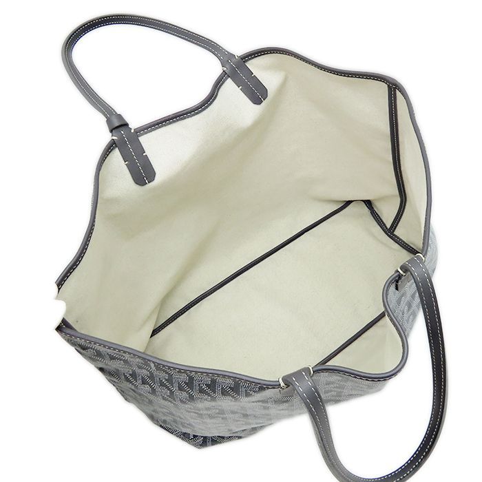 ゴヤール サンルイPM】グレー トートバッグ ポーチ付 軽量