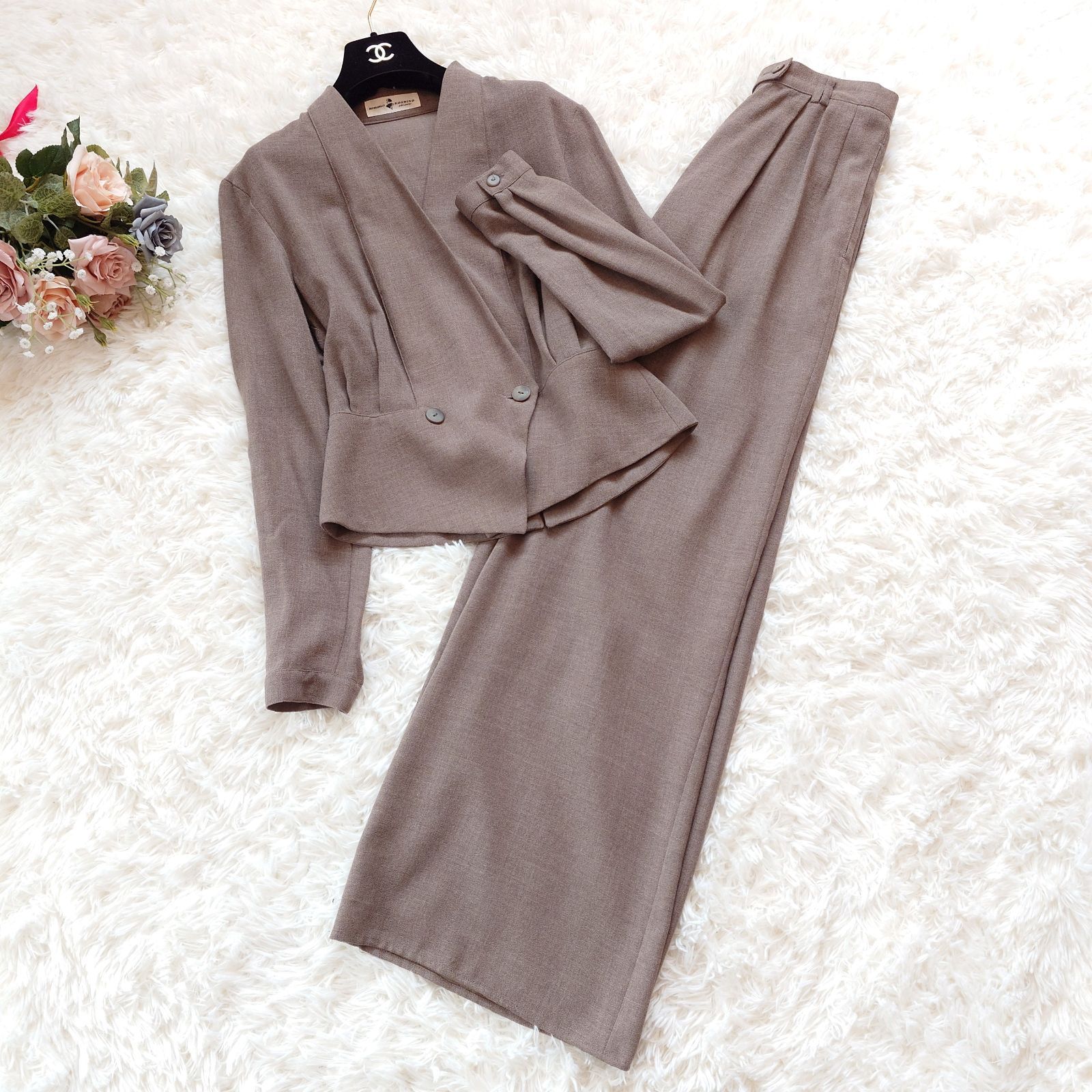 ヒロココシノ HIROKO KOSHINO シアー シースルー スーツ フォーマル