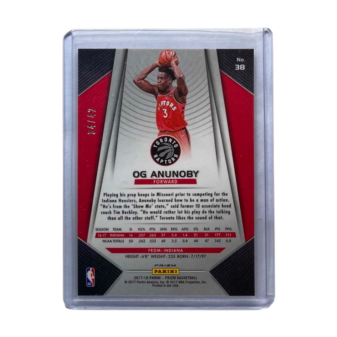PANINI NBAカード PRIZM OG ANUNOBY TORONTO RAPTORS 42 38 IT 2