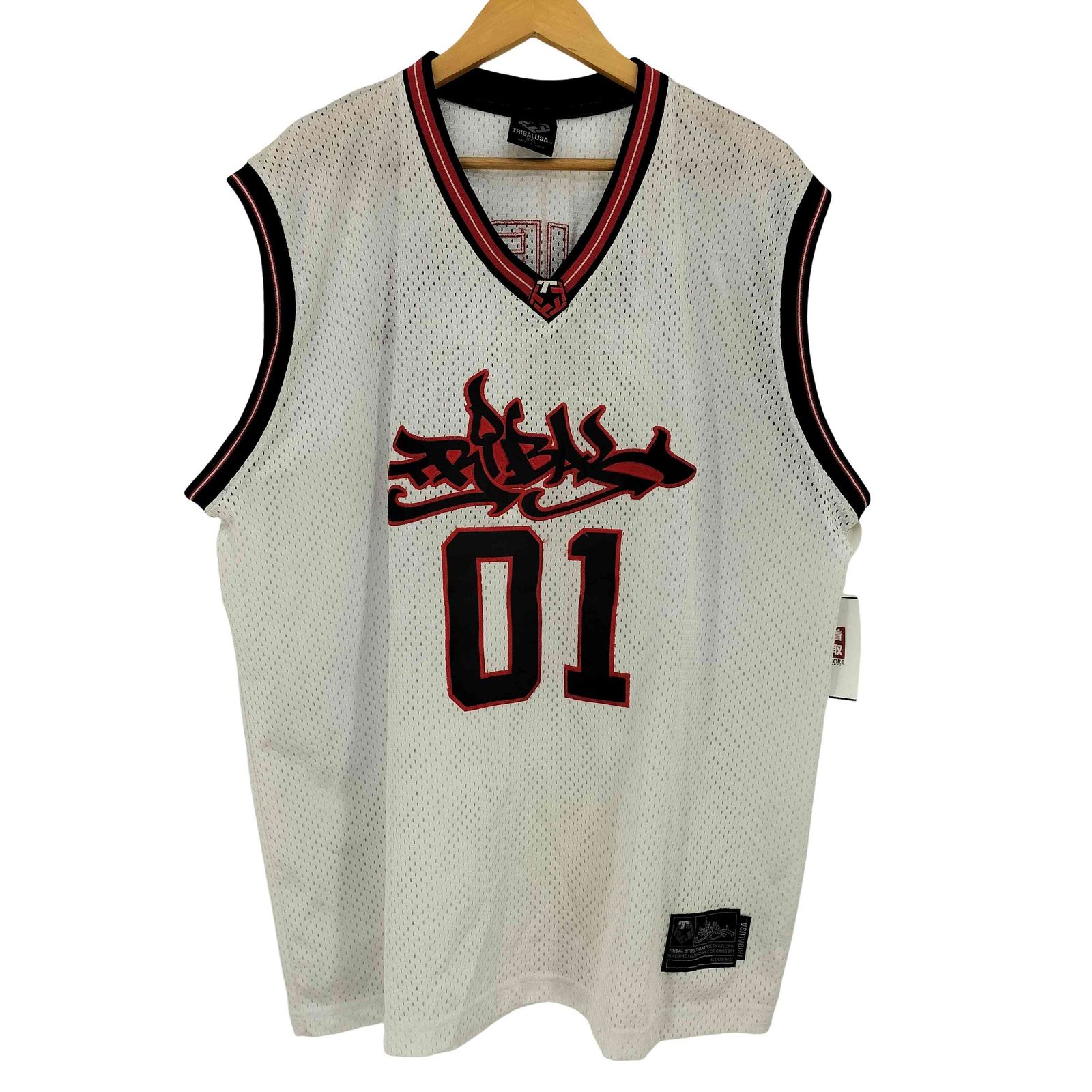 【TRIBAL USA】ゲームジャージ　タンクトップ古着　tribal gear ユーズドフルギ USED古着 90s TRIBAL 01 ベースボールチーム ゲーム