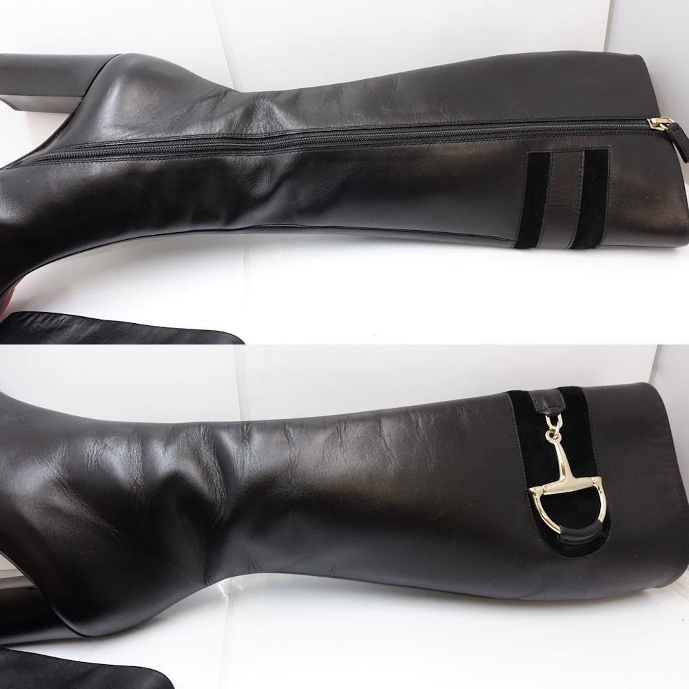 GUCCI グッチ ショップ ブーツ ロング ホースビット 217204 サイズ34 1