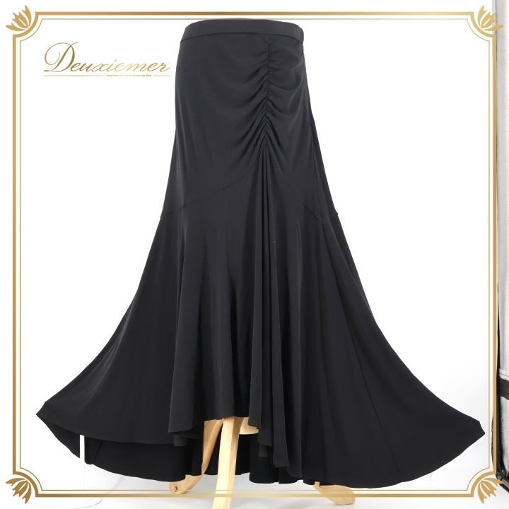 社交ダンス 衣装 スカート ブラック系 タカダンス TAKA DANCE 黒 日本