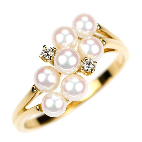 ミキモト K14YG アコヤベビーパール リング MIKIMOTO（ミキモト