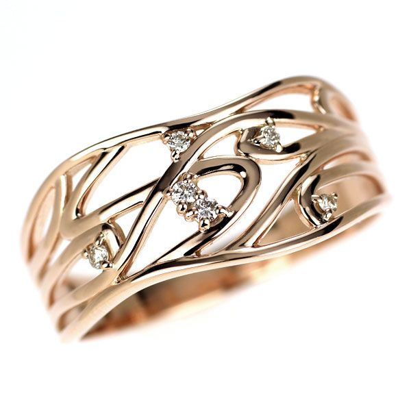 K10PG ダイヤモンド リング - メルカリ