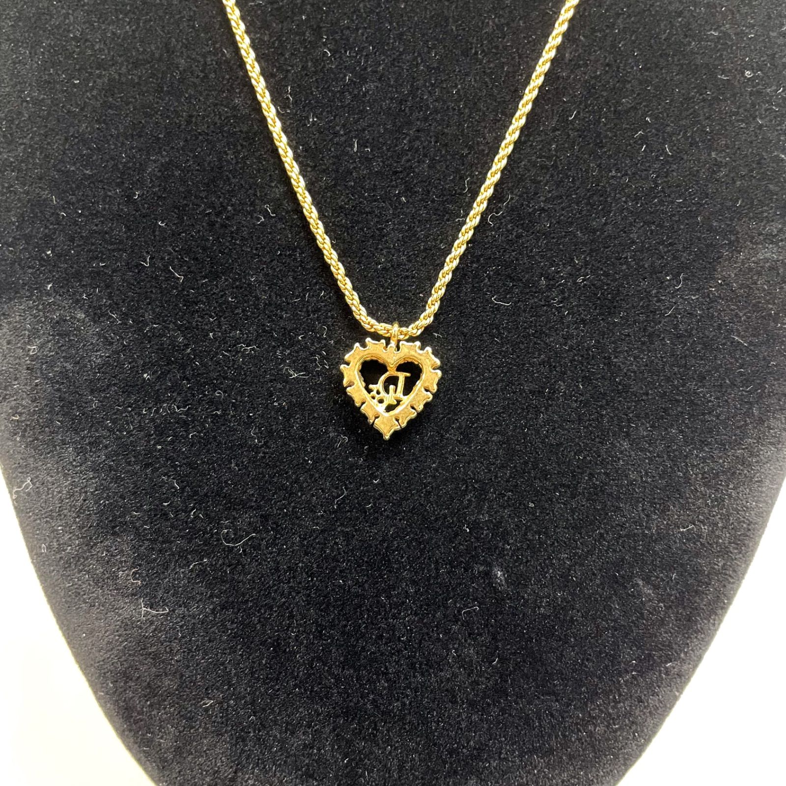 ABランク】 Christian Dior クリスチャンディオール ネックレス CDロゴ