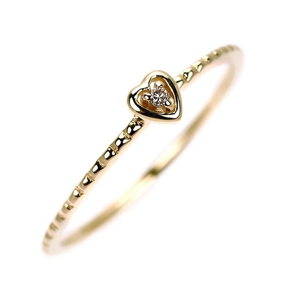 ノジェス K10YG ダイヤモンド リング ハート - メルカリ