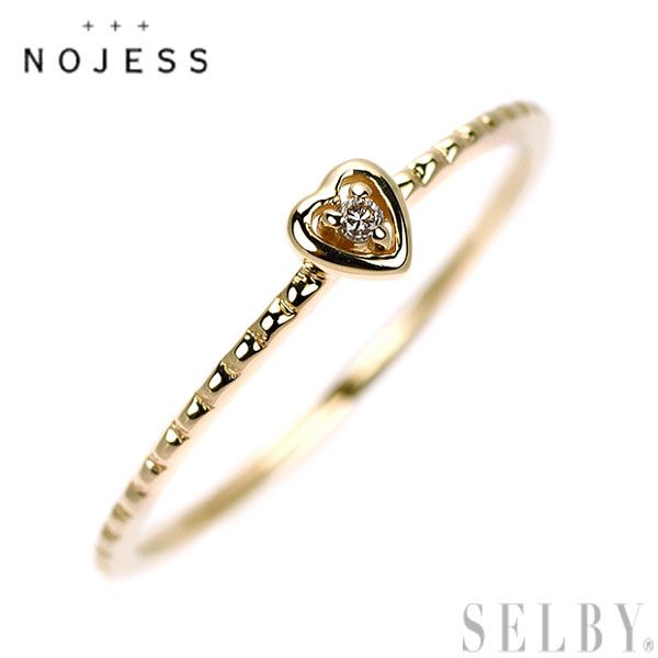 ノジェス K10YG ダイヤモンド リング ハート - メルカリ