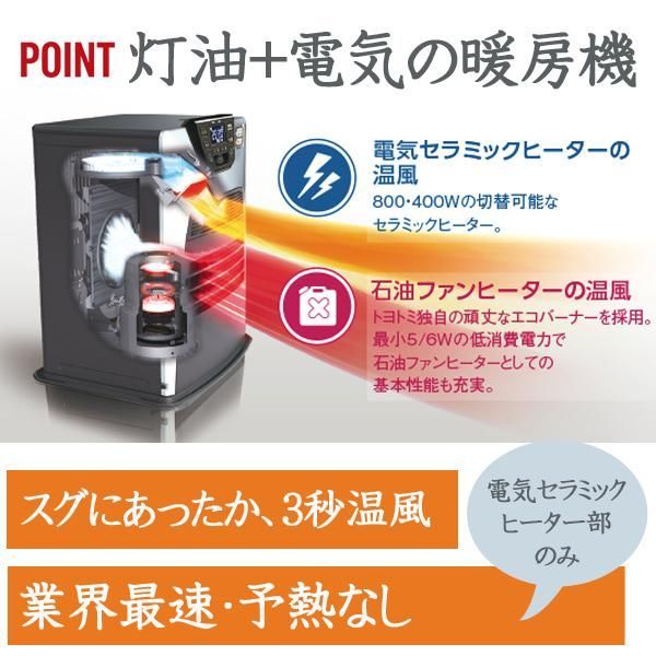 新品】TOYOTOMI トヨトミ ハイブリッド 石油ファンヒーター LC-SHB40N