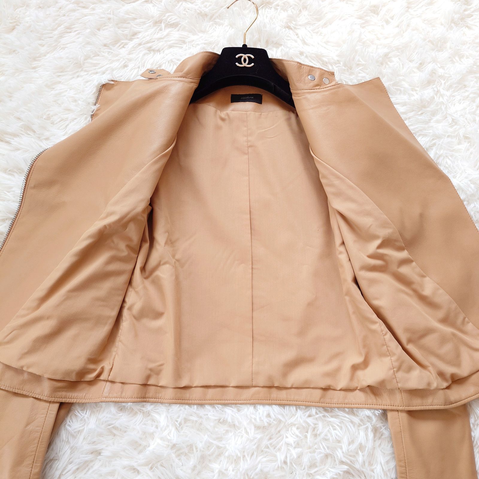 美品 ジョゼフ JOSEPH ダブル ライダースジャケット レザージャケット