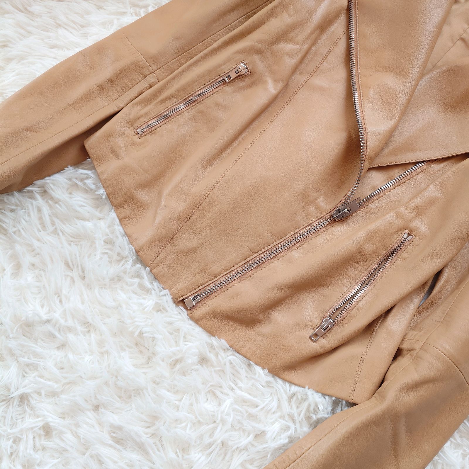 Josephレディース羊革ジャケットМ特価セール フェイクレザージャケット 通販【ニッセン】