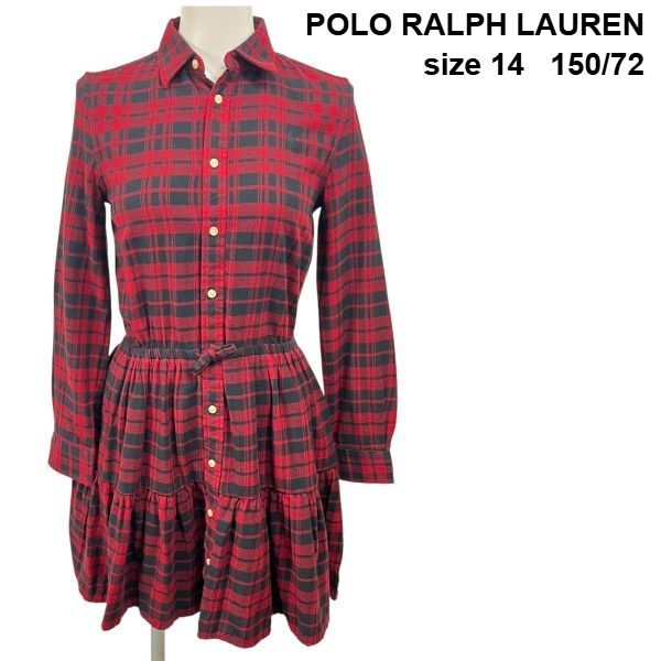 ポロラルフローレン POLO RALPH LAUREN ワンピース チェック柄 シャツ