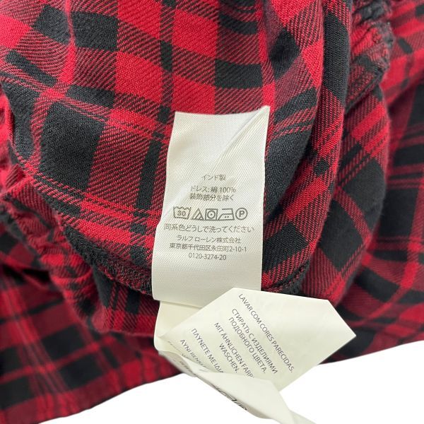 ポロラルフローレン POLO RALPH LAUREN ワンピース チェック柄 シャツ