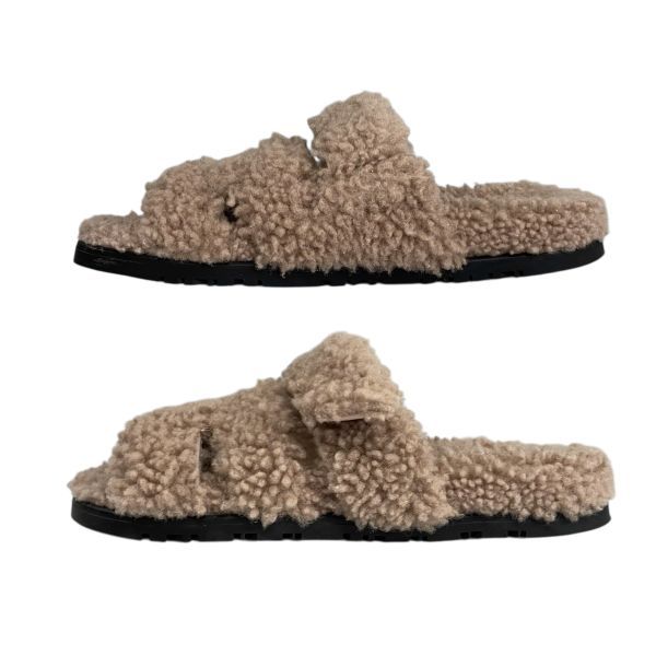 ○ エルメス HERMES シプレ Chypre ボワドゥサンダル ムートン