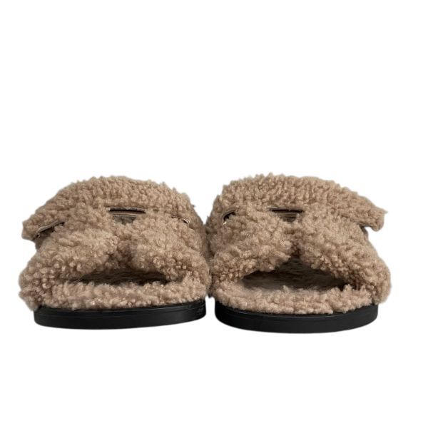 ○ エルメス HERMES シプレ Chypre ボワドゥサンダル ムートン