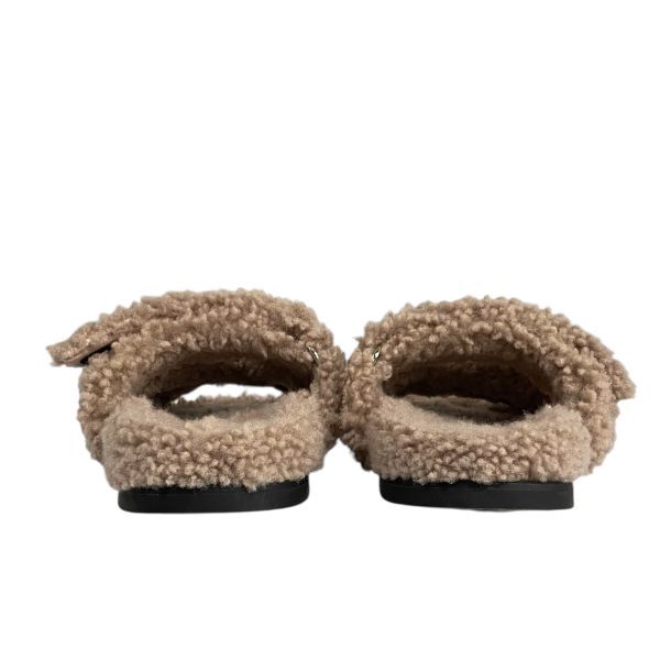 ○ エルメス HERMES シプレ Chypre ボワドゥサンダル ムートン