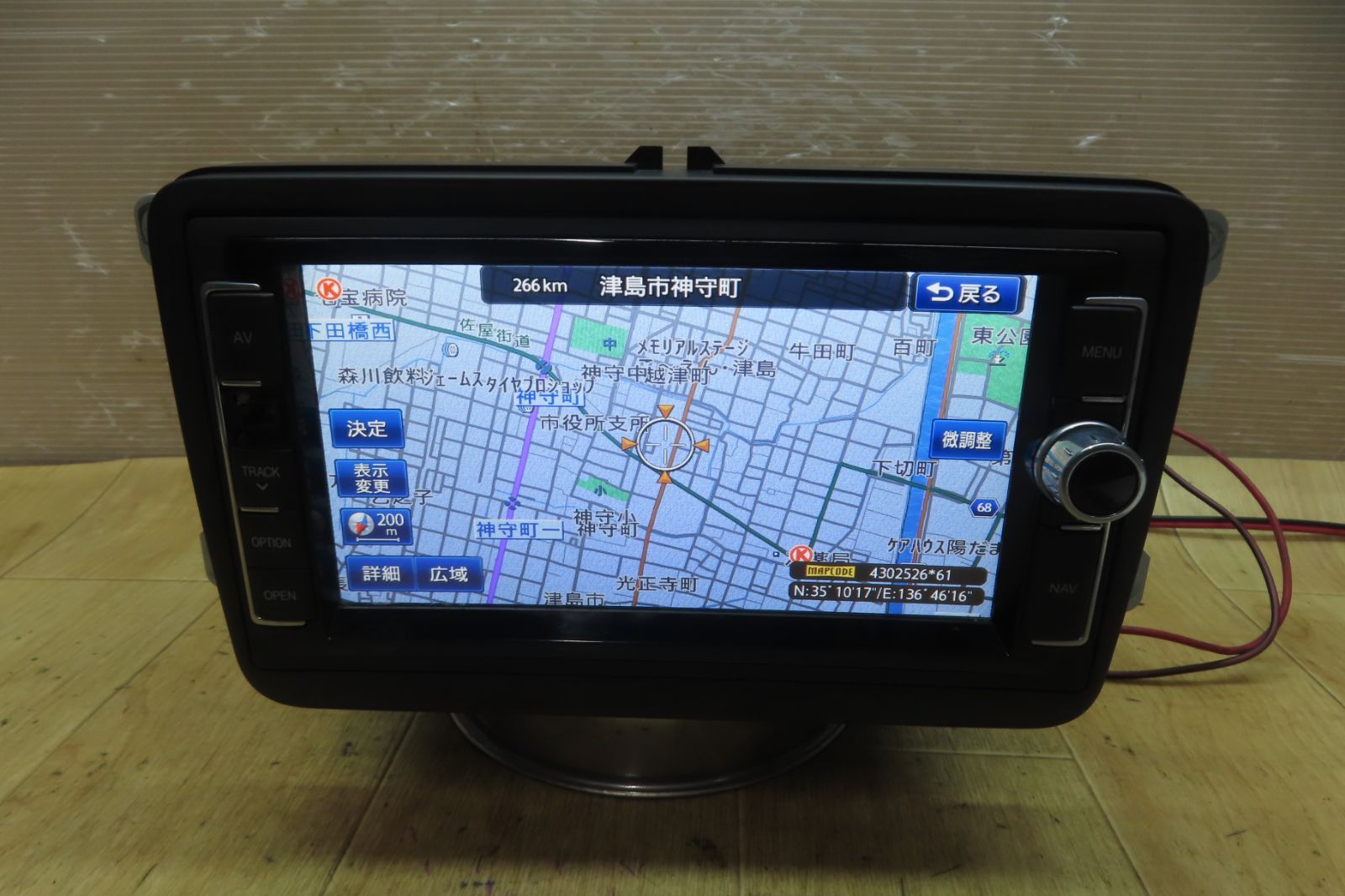 F 4954 VW ゴルフトゥーラン DBA 1 TCTHW SDナビ 地図2012年 地デジTVフルセグ内蔵 Bluetooth内蔵 CD DVD再生OK 本体のみ