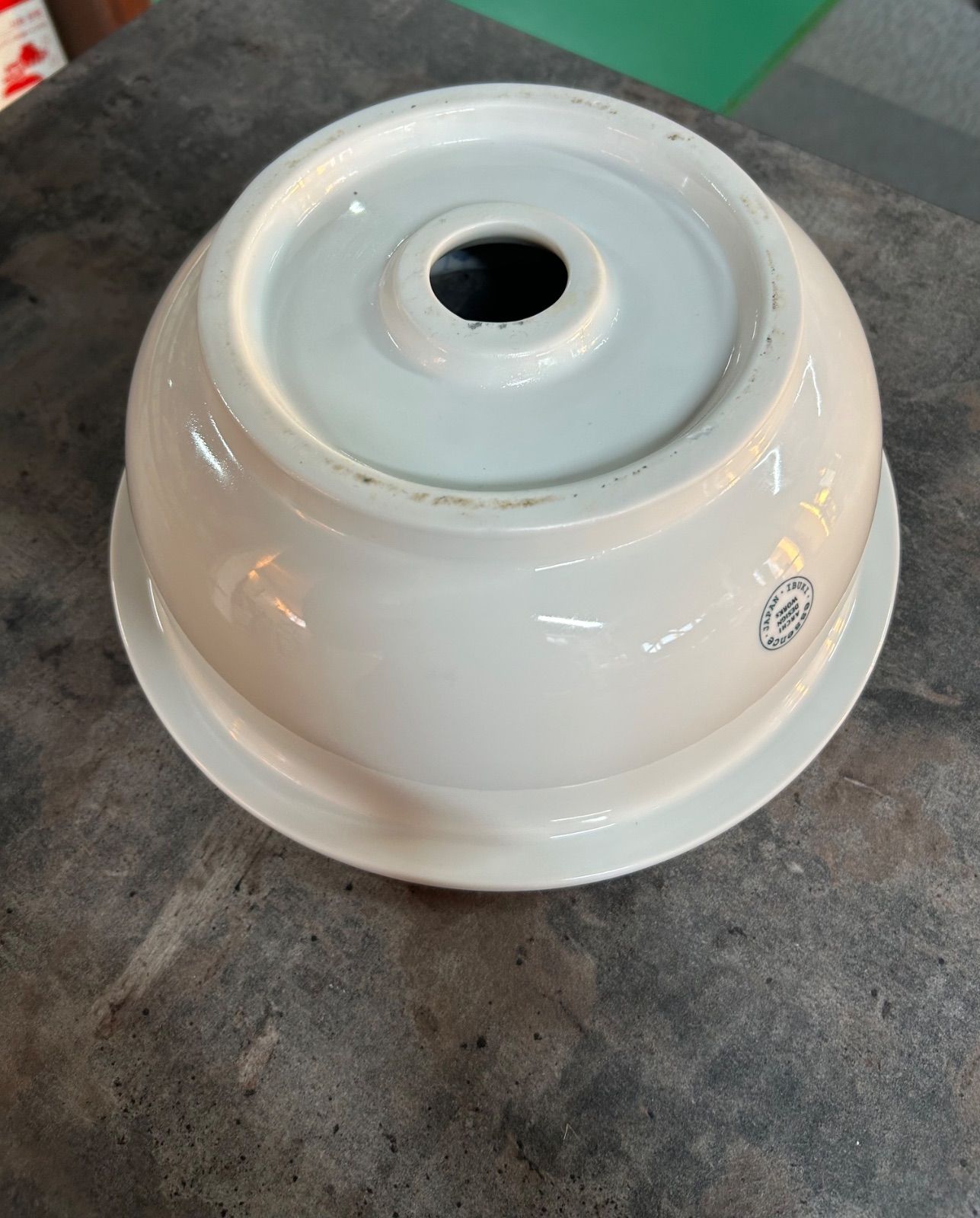 洗面器 ブルーフローラル柄