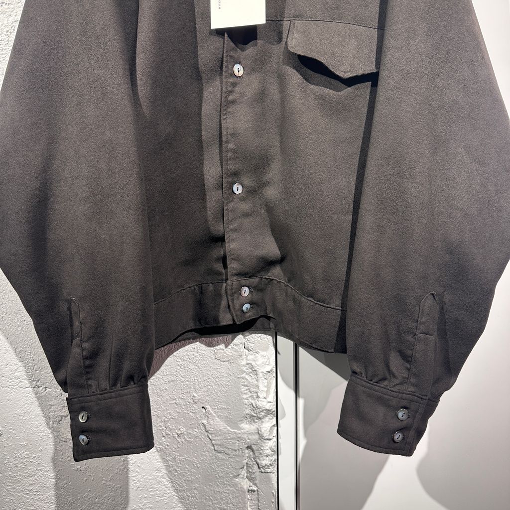 ANCELLM アンセルム 24AW VEGAN SUEDE SHIRT JACKET スウェードシャツ
