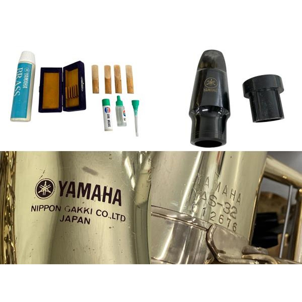 YAMAHA ヤマハ YAS-32 アルト サックス マウスピース付き 管楽器 中古