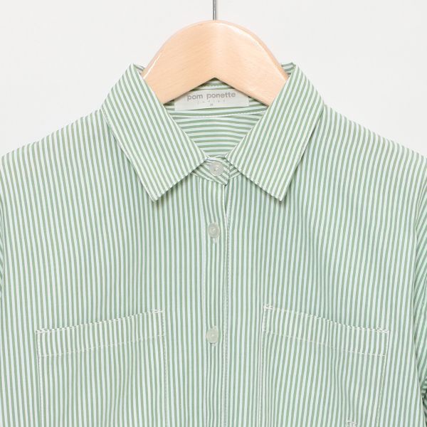 2WAYストライプシャツ+Tシャツセット
