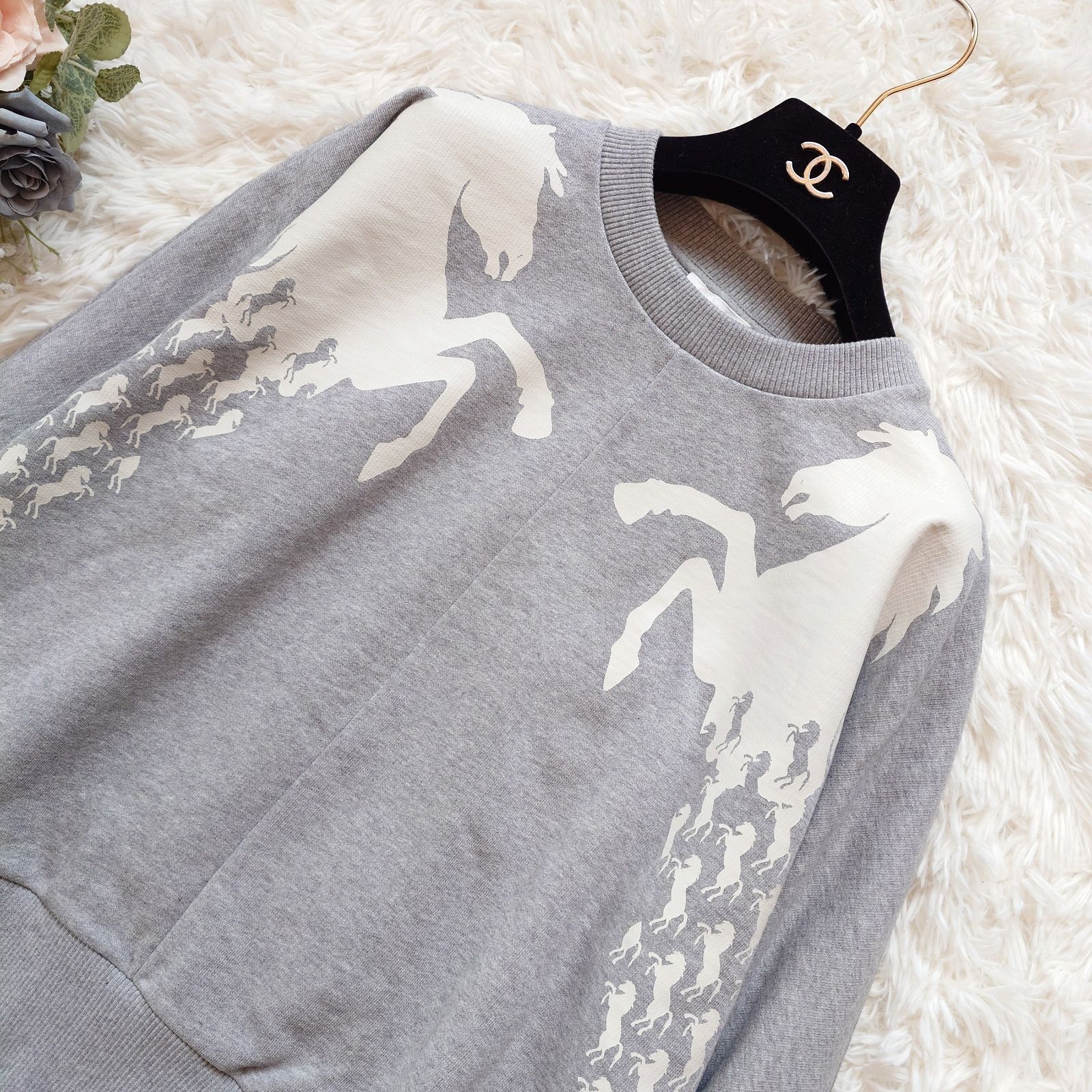 希少 クロエ Chloe トレーナー スウェット スウェットシャツ ホース 馬 