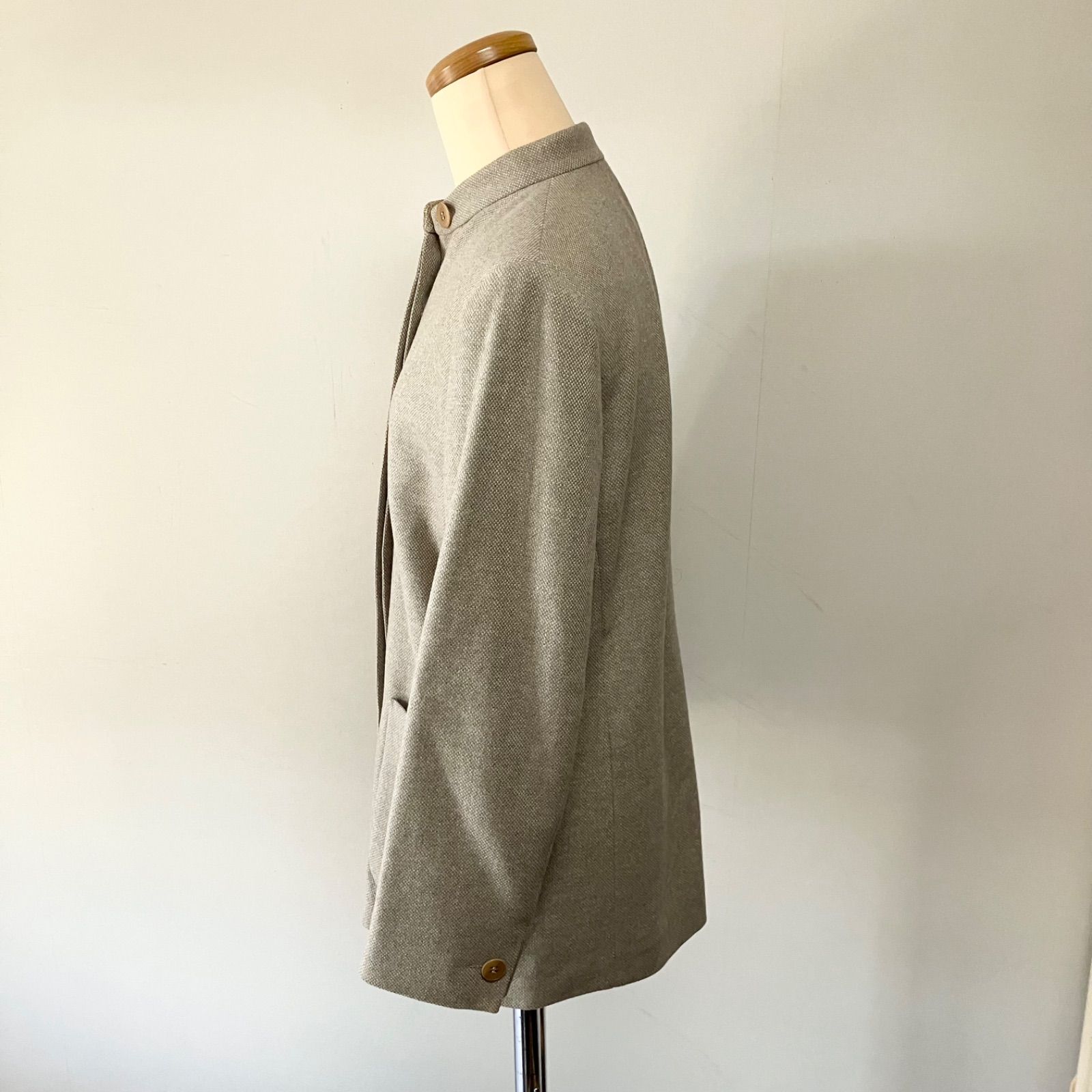 MaxMara WEEKEND LINE ジャケット ノーカラー ベージュ 38 M相当