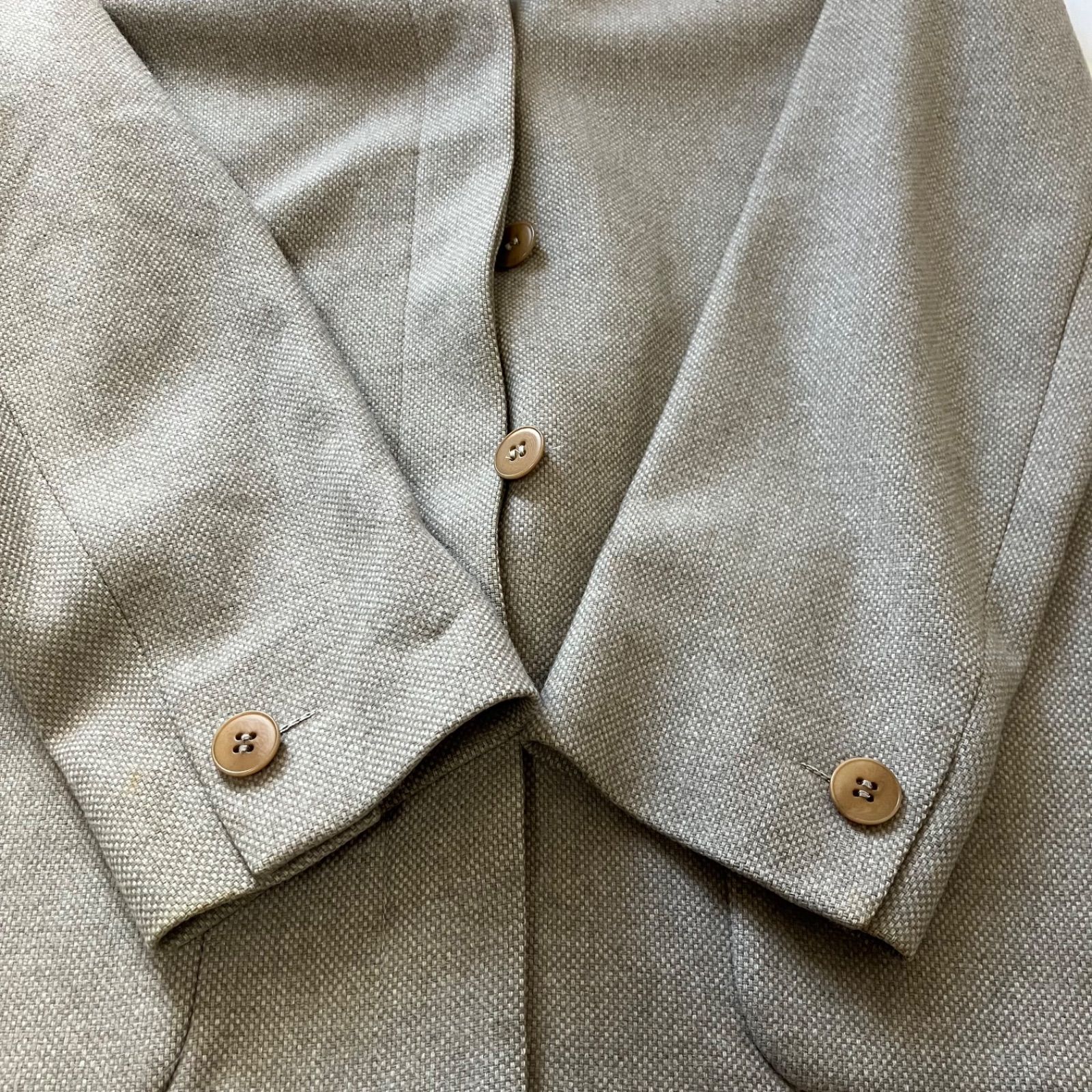 MaxMara WEEKEND LINE ジャケット ノーカラー ベージュ 38 M相当