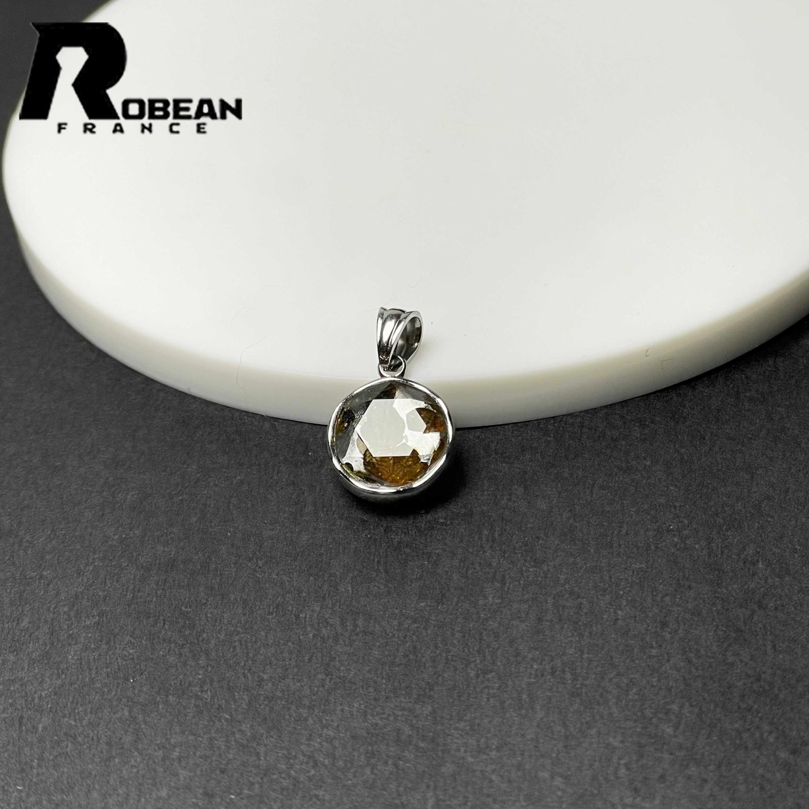 EU製 定価11万円 ROBEAN ゴールドギベオン隕石 ジェパラメテオライト 六芒星ペンダント 月 パワーストーン 天然石 プレゼント 14 1 7 2 mm