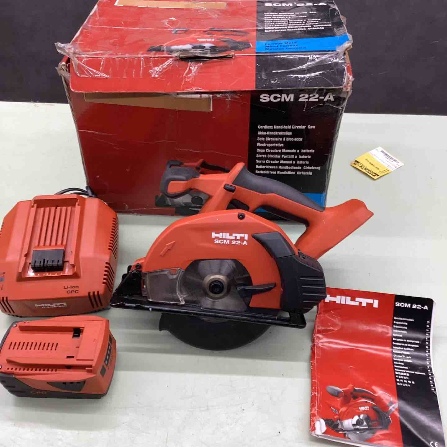 ヒルティ HILTI コードレスチップソーカッター SCM 22-A サーキュラーソー