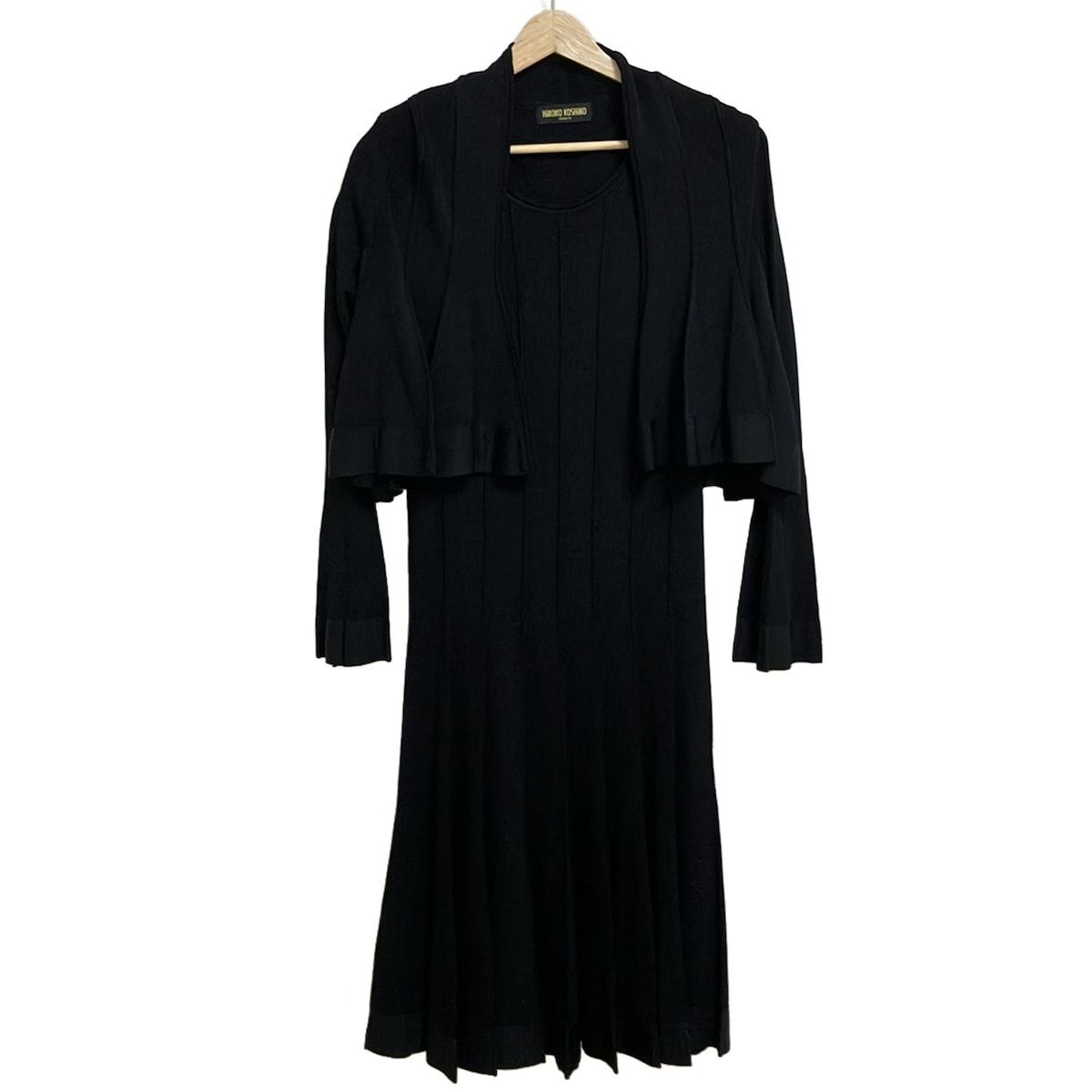 HIROKO KOSHINO ヒロココシノ ワンピースセットアップ レディース 黒 ニット