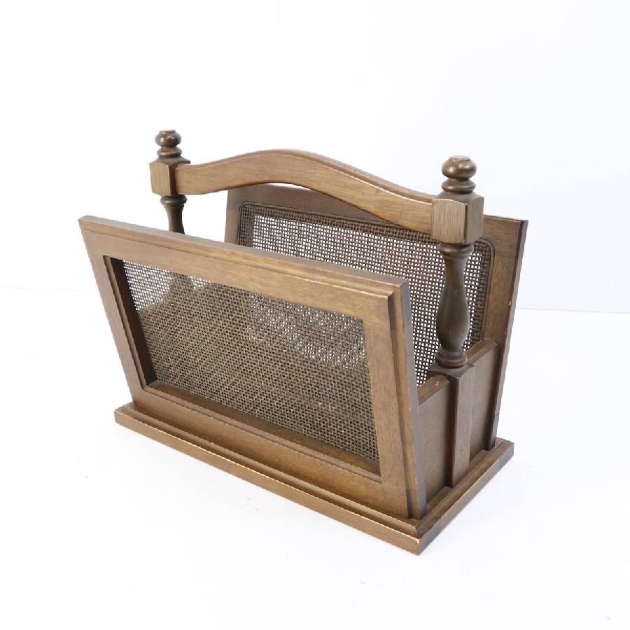 maruni マルニ木工 地中海 マガジンラック 籐編み ディレクトワール