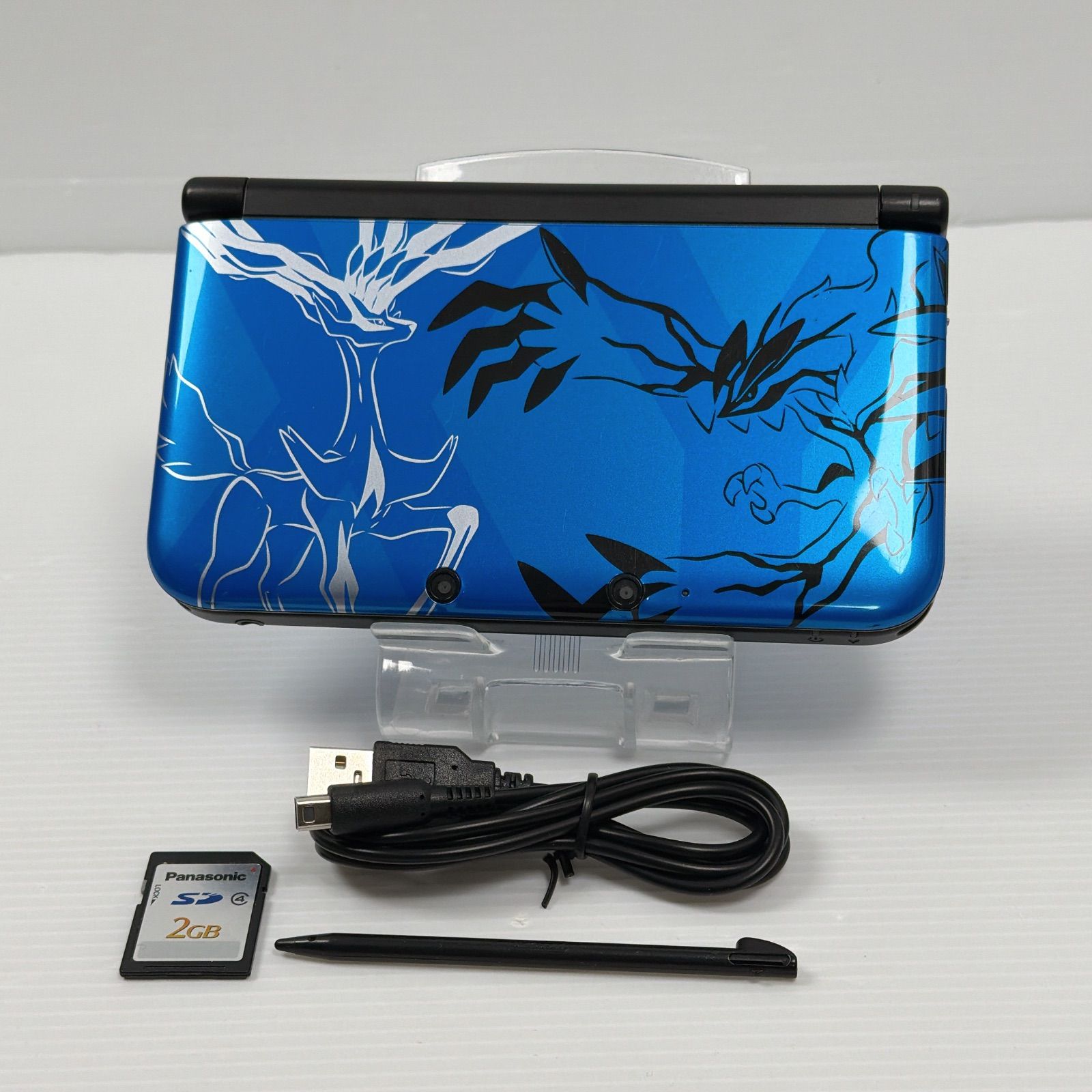 ニンテンドー 3 DSLL ポケットモンスター Xパック ゼルネアス イベルタル ブルー 液晶 ポケモン Pocket Monster 遊べるセット ds LL 任天堂