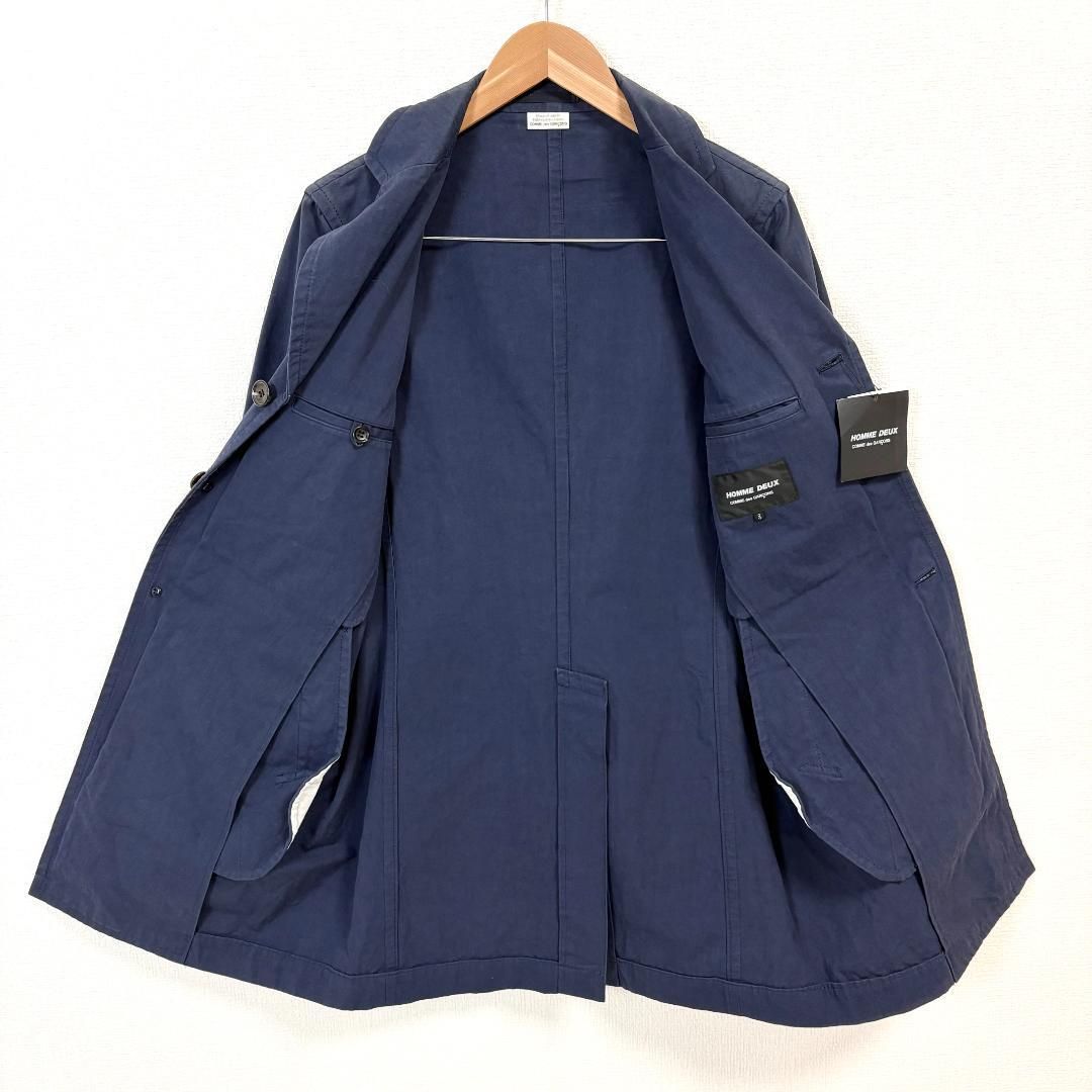 入手困難✨ 45RPM トレンチコート ベルト付き コットン メンズ ネイビー 入手困難✨ 45RPM トレンチコート ベルト付き コットン メンズ ネイビー