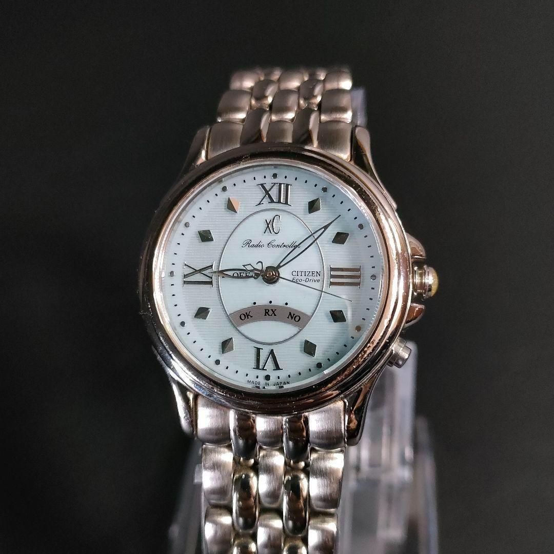 CITIZEN シチズン XC H 330 ブルー シルバー ソーラー 時計