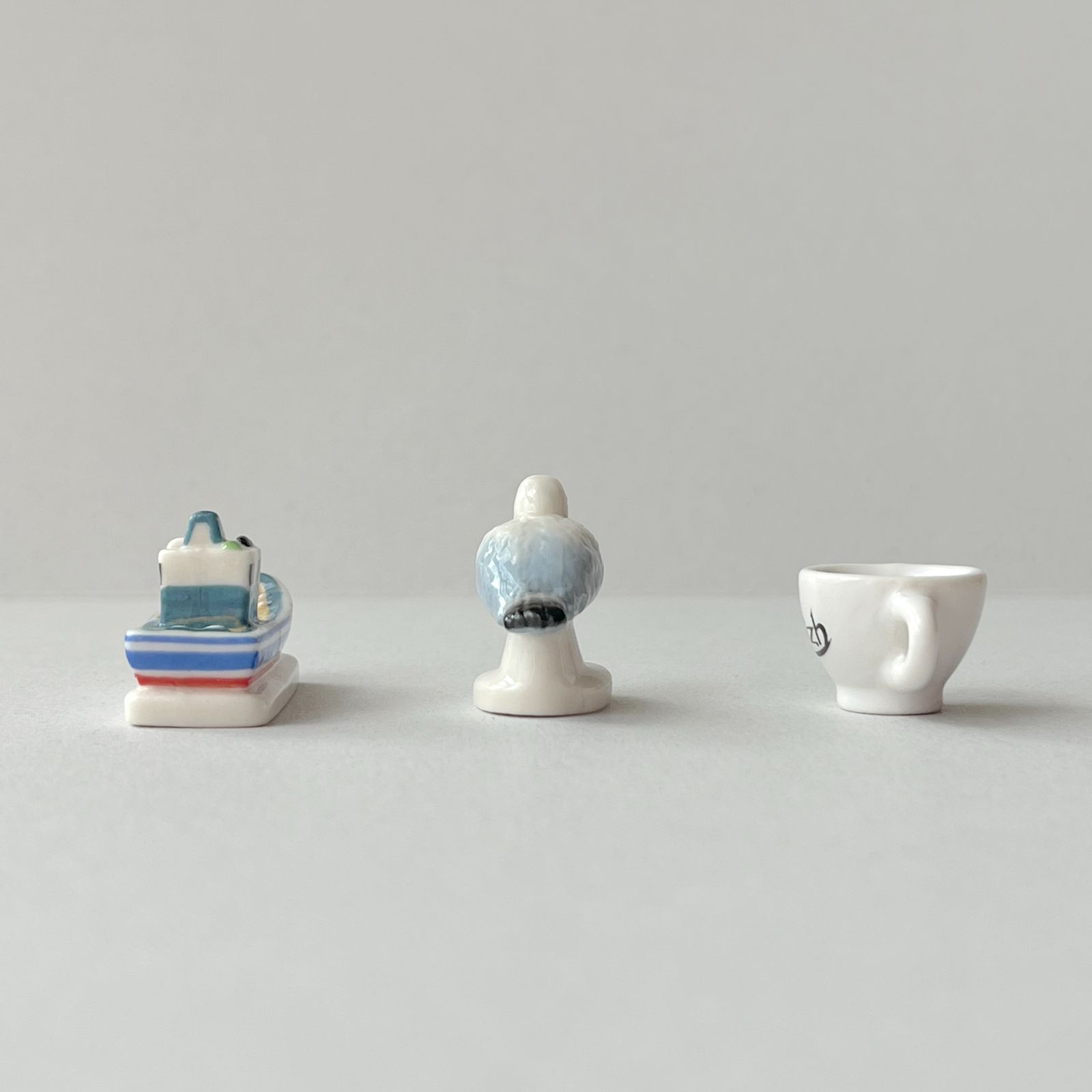 フェーヴ　ブルターニュへの旅　9個　フランス　ミニチュア陶器　f-3892 フェーヴ ブルターニュへの旅② 9個 フランス フェーブ ミニチュア陶器